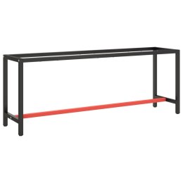  Rama do stołu roboczego, czerwono-czarna, 210x50x79 cm, metal Lumarko!