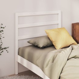  Wezgłowie łóżka, białe, 96x4x100 cm, lite drewno sosnowe Lumarko!