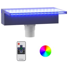  Wylewka do wodospadu z oświetleniem RGB LED, akrylowa, 30 cm Lumarko!