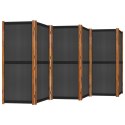  Parawan 6-panelowy, czarny, 420 x 180 cm Lumarko!