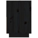  Szafka nocna, czarna, 60x34x51 cm, lite drewno sosnowe Lumarko!