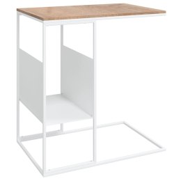  Stolik boczny, biały, 55x36x59,5 cm, materiał drewnopochodny Lumarko!