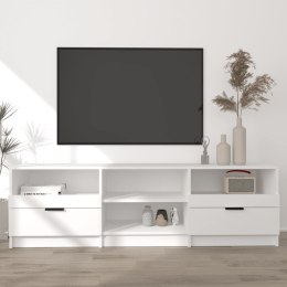  Szafka pod TV, biała, 150x33,5x45 cm, materiał drewnopochodny Lumarko!