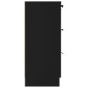  Komoda, czarna, 60x30x70 cm, materiał drewnopochodny Lumarko!
