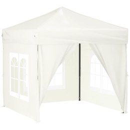  Składany namiot imprezowy ze ściankami, kremowy, 2x2 m Lumarko!