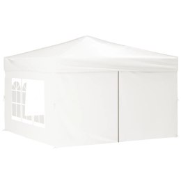  Składany namiot imprezowy ze ściankami, biały, 3x3 m Lumarko!