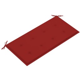  Poduszka na ławkę ogrodową, czerwona, 100x50x3 cm Lumarko!