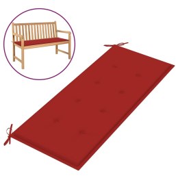  Poduszka na ławkę ogrodową, czerwona, 120x50x3 cm Lumarko!