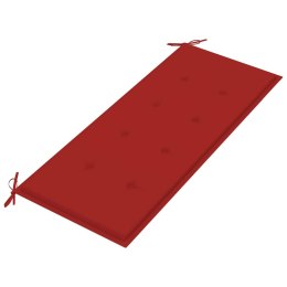  Poduszka na ławkę ogrodową, czerwona, 120x50x3 cm Lumarko!