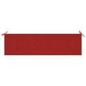  Poduszka na ławkę ogrodową, czerwona, 180x50x3 cm Lumarko!