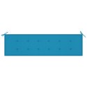  Poduszka na ławkę ogrodową, niebieska, 180x50x3 cm Lumarko!