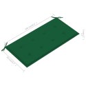  Poduszka na ławkę ogrodową, zielona, 100 x 50 x 3 cm Lumarko!