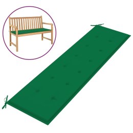  Poduszka na ławkę ogrodową, zielona, 180x50x3 cm Lumarko!