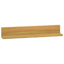  Półki ścienne, 2 szt., 60 x 10 x 10 cm, lite drewno tekowe Lumarko!
