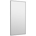  Lustro na drzwi, czarne, 50x100 cm, szkło i aluminium Lumarko!