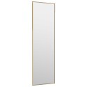  Lustro na drzwi, złote, 30x100 cm, szkło i aluminium Lumarko!