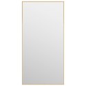 Lustro na drzwi, złote, 40x80 cm, szkło i aluminium Lumarko!
