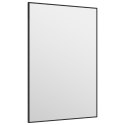  Lustro na drzwi, czarne, 40x60 cm, szkło i aluminium Lumarko!