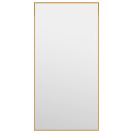  Lustro na drzwi, złote, 30x60 cm, szkło i aluminium Lumarko!