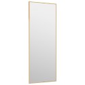  Lustro na drzwi, złote, 30x80 cm, szkło i aluminium Lumarko!