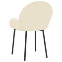  Krzesła stołowe, 2 szt., kremowe, obite sztuczną skórą Lumarko!