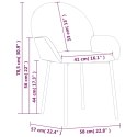  Krzesła stołowe, 2 szt., kremowe, obite sztuczną skórą Lumarko!