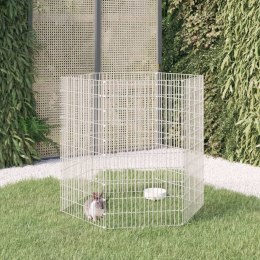 Lumarko 6-panelowa klatka dla królika, 54x100 cm, galwanizowane żelazo!