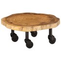  Stolik kawowy z litego drewna akacjowego, 60x55x25 cm Lumarko!