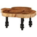  Stolik kawowy z litego drewna akacjowego, 60x55x25 cm Lumarko!