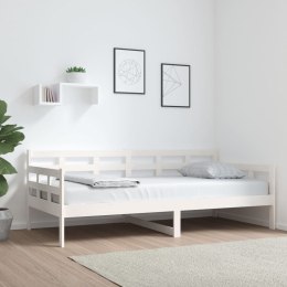  Łóżko dzienne, białe, lite drewno sosnowe, 90x190 cm Lumarko!