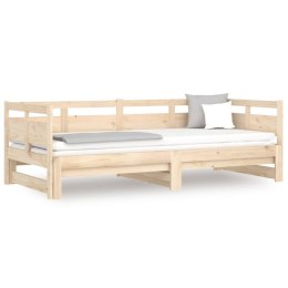  Łóżko rozsuwane, lite drewno sosnowe, 2x(90x190) cm Lumarko!