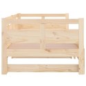  Łóżko rozsuwane, lite drewno sosnowe, 2x(90x190) cm Lumarko!