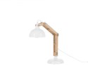  Lampka biurkowa regulowana drewniana biała SALADO Lumarko!