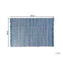  Dywan bawełniany 160 x 230 cm niebieski BESNI Lumarko!