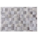  Dywan patchwork skórzany 160 x 230 cm szary ALACAM Lumarko!