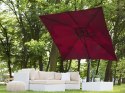  Parasol ogrodowy 250 x 250 cm burgundowy MONZA Lumarko!
