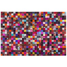  Dywan patchwork skórzany 200 x 300 cm wielokolorowy ENNE Lumarko!