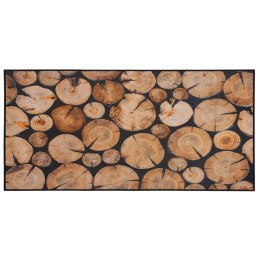 Dywan 80 x 150 cm motyw drewna KARDERE Lumarko!