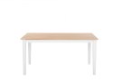  Stół do jadalni drewniany 150 x 90 cm jasny z białym GEORGIA Lumarko!