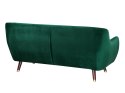  Sofa 3-osobowa welurowa zielona BODO Lumarko!