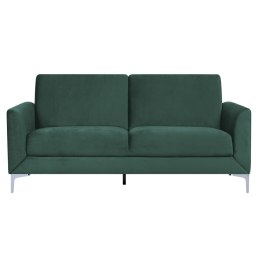  Sofa 3-osobowa Welurowa Zielona Fenes Lumarko!