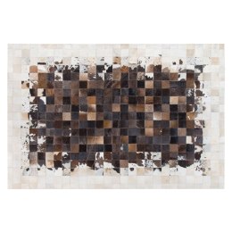  Dywan patchwork skórzany 160 x 230 cm brązowo-beżowy OKCULU Lumarko!