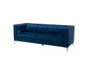  Sofa 3-osobowa welurowa ciemnoniebieska AVALDSENES Lumarko!