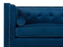  Sofa 3-osobowa welurowa ciemnoniebieska AVALDSENES Lumarko!