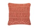  2 bawełniane poduszki dekoracyjne makrama 45 x 45 cm pomarańczowe AKKOY Lumarko!