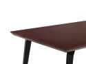  Stół do jadalni 160 x 90 cm ciemne drewno z czarnym AMARES Lumarko!