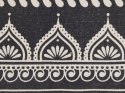 2 poduszki dekoracyjne w orientalny wzór 45 x 45 cm czarno-białe ATABAGI Lumarko!