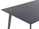  Stół ogrodowy metalowy 140 x 80 cm szary MILETO Lumarko!