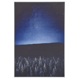  Obraz Na Płótnie W Ramie Nocny Krajobraz 63 X 93 Cm Niebiesko-czarny Loreto Lumarko!