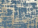  2 Poduszki Dekoracyjne W Abstrakcyjny Wzór 45 X 45 Cm Niebieskie Ze Złotym Gardenia Lumarko!